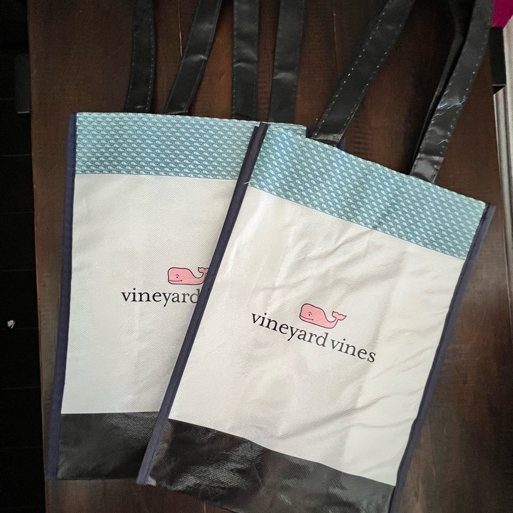 2 Vineyard Vines Reusable Shoppers